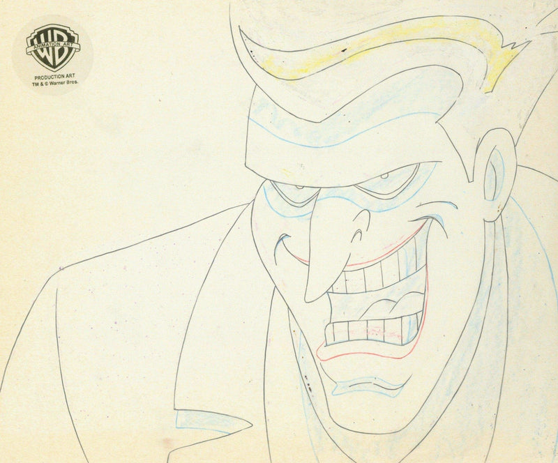 Batman The Animated Series Original Production Cel with Matching Drawing: Joker - Choice Fine Art