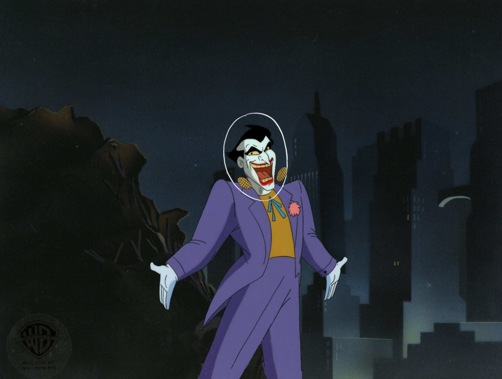 Batman The Animated Series Original Production Cel with Matching Drawing: Joker - Choice Fine Art