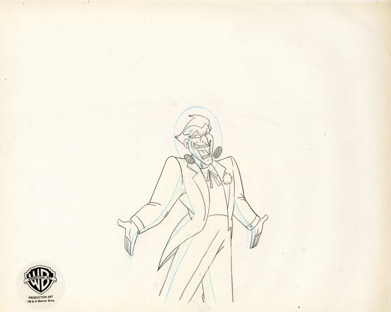 Batman The Animated Series Original Production Cel with Matching Drawing: Joker - Choice Fine Art