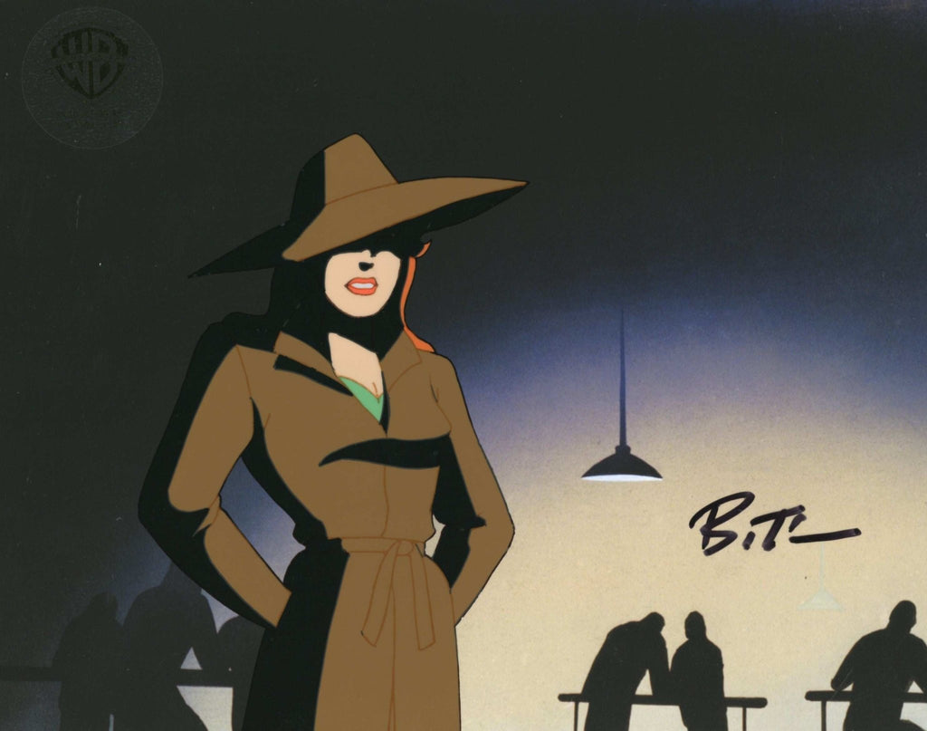 Batman The Animated Series Original Production Cel with Matching Drawing Signed by Bruce Timm: Poison Ivy - Choice Fine Art