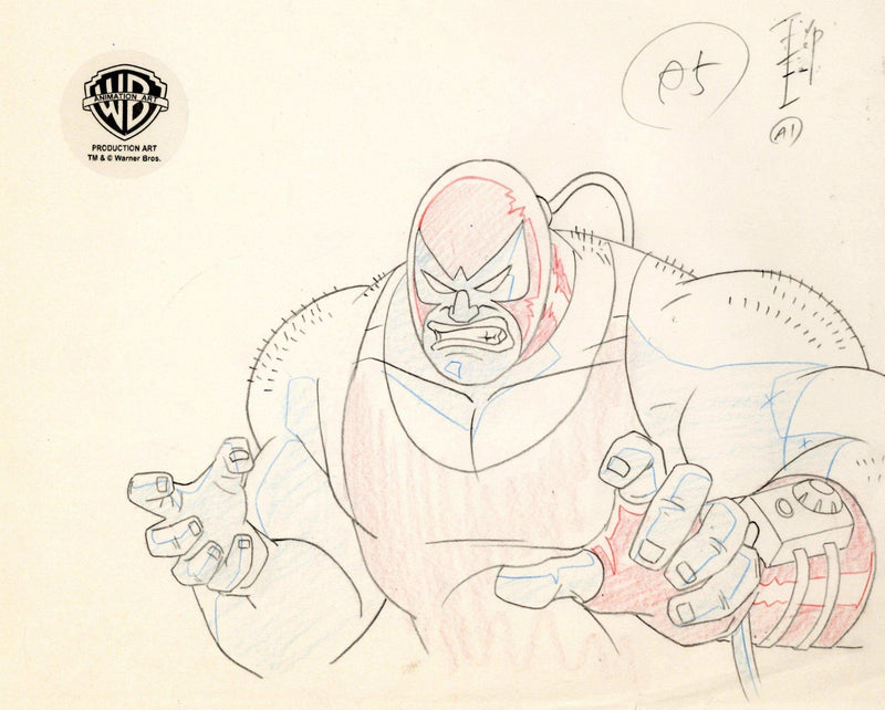 Batman The Animated Series Original Production Drawing: Bane - Choice Fine Art