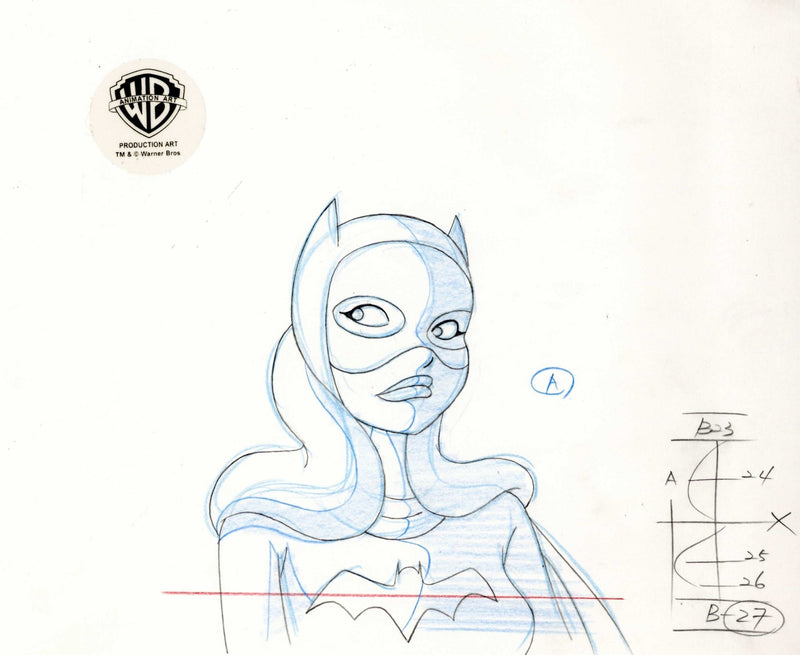 Batman The Animated Series Original Production Drawing: Batgirl - Choice Fine Art