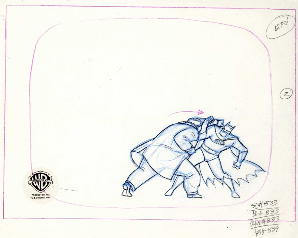 Batman The Animated Series Original Production Drawing: Batman - Choice Fine Art