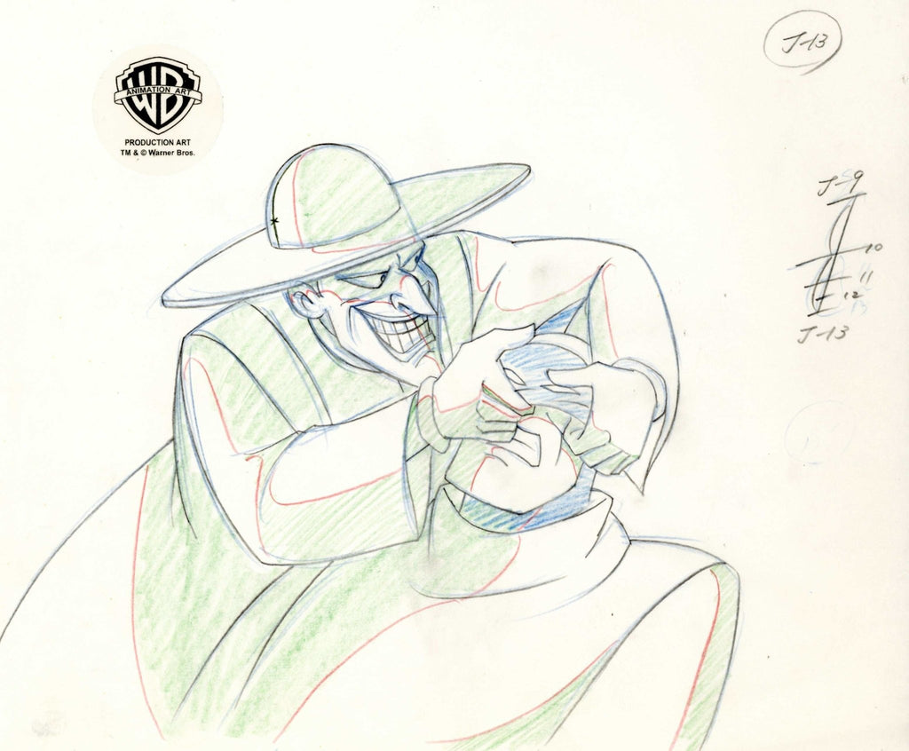 Batman The Animated Series Original Production Drawing: Batman and Joker - Choice Fine Art