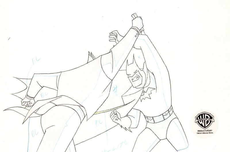 Batman The Animated Series Original Production Drawing: Batman and Joker - Choice Fine Art