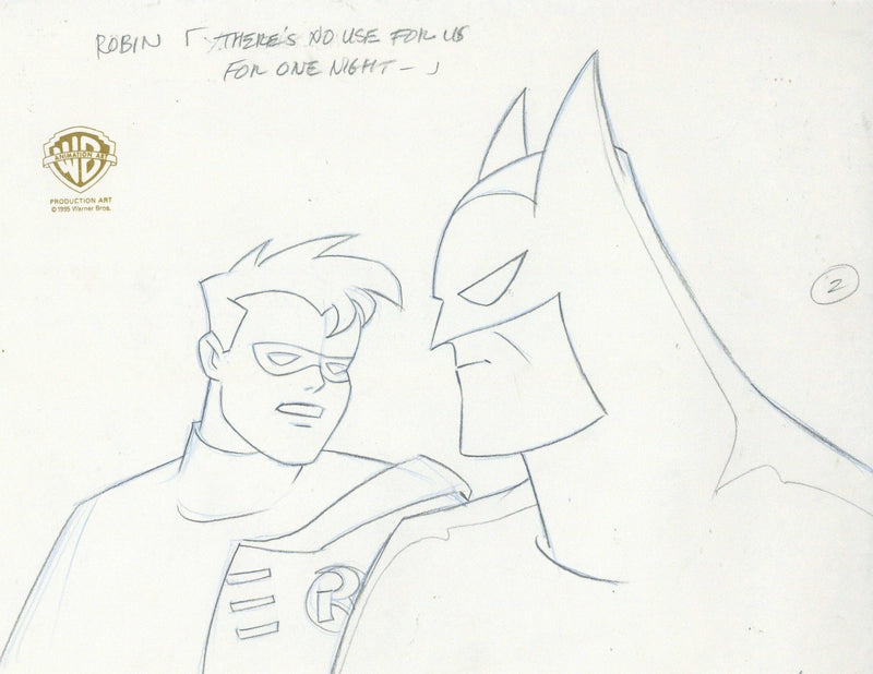 Batman The Animated Series Original Production Drawing: Batman and Robin - Choice Fine Art