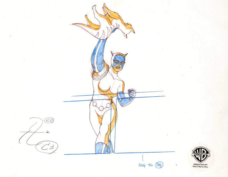 Batman The Animated Series Original Production Drawing: Catwoman - Choice Fine Art