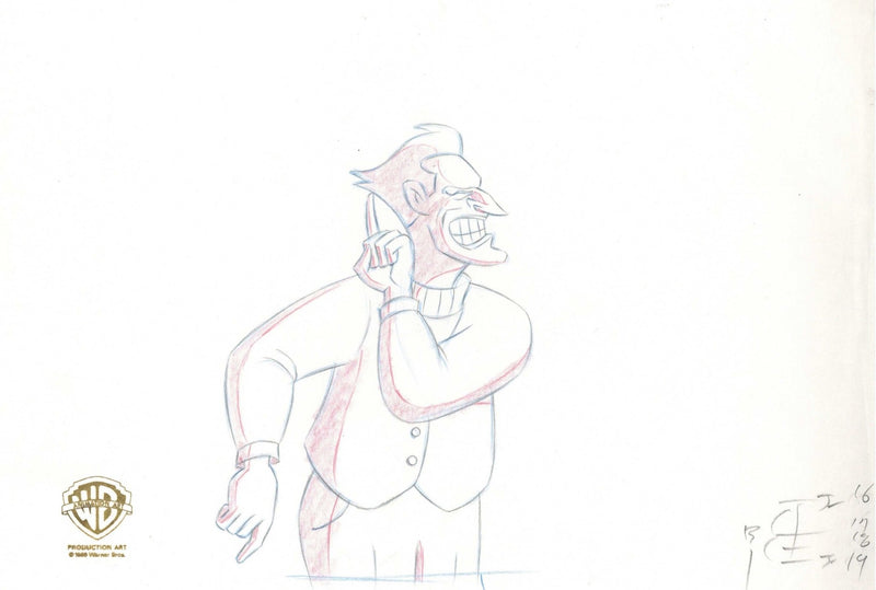 Batman The Animated Series Original Production Drawing Double Aperture: Joker - Choice Fine Art