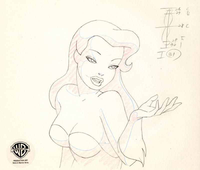 Batman The Animated Series Original Production Drawing: Poison Ivy - Choice Fine Art