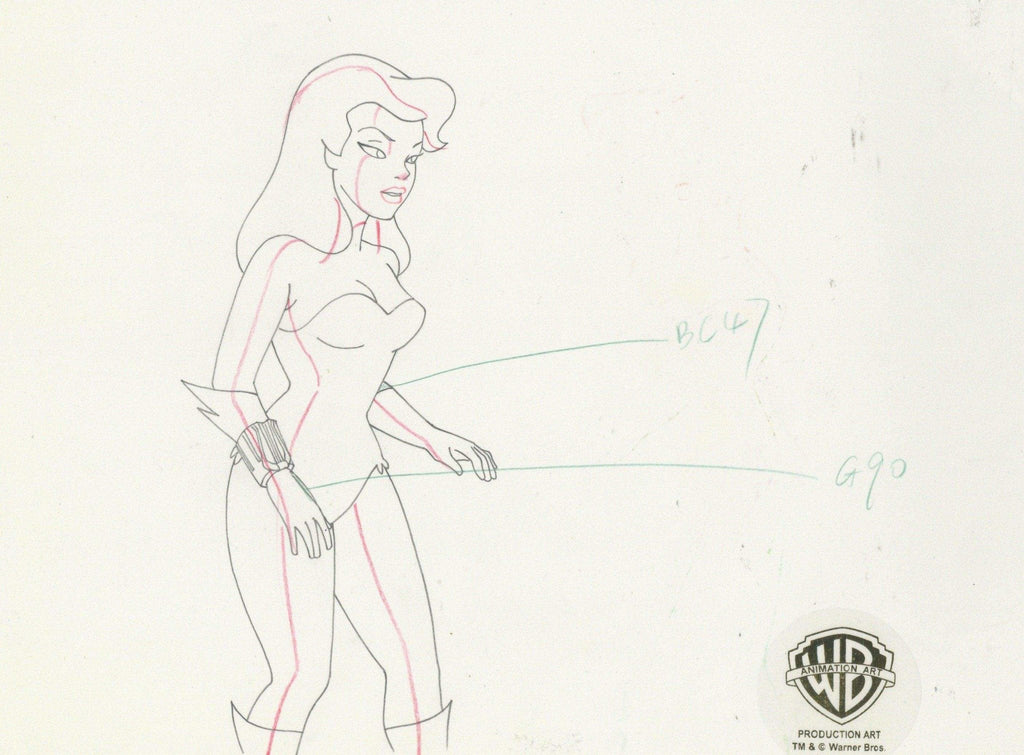 Batman The Animated Series Original Production Drawing: Poison Ivy - Choice Fine Art