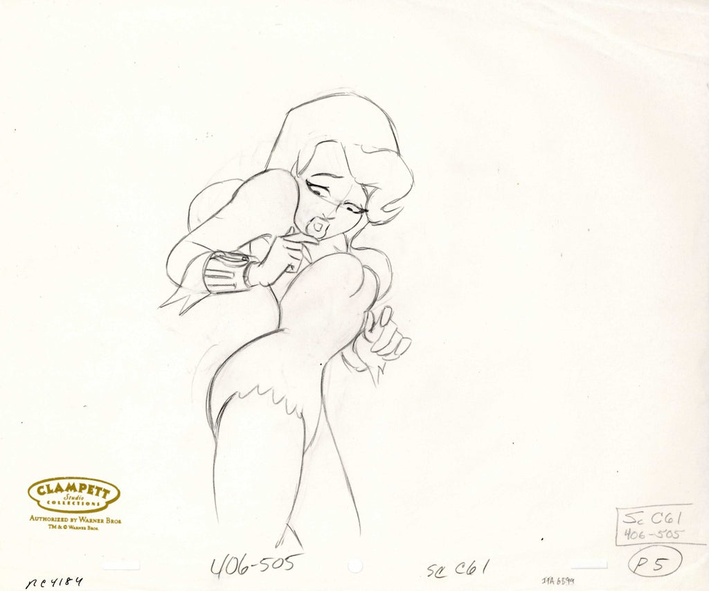 Batman The Animated Series Original Production Drawing: Poison Ivy - Choice Fine Art