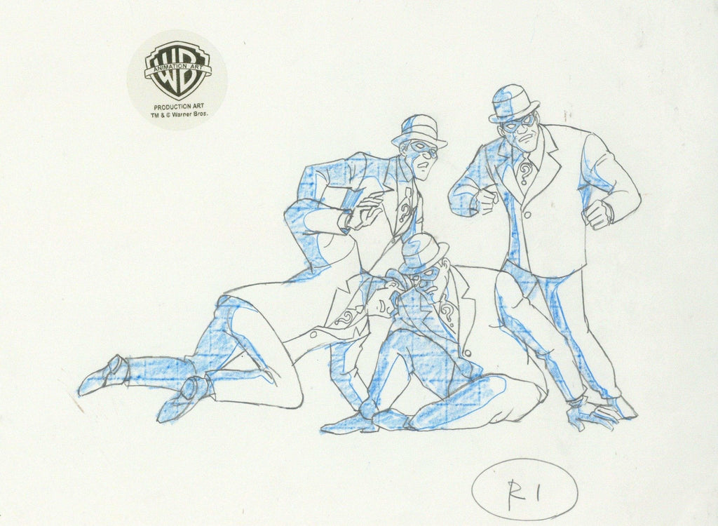 Batman The Animated Series Original Production Drawing: Riddler - Choice Fine Art