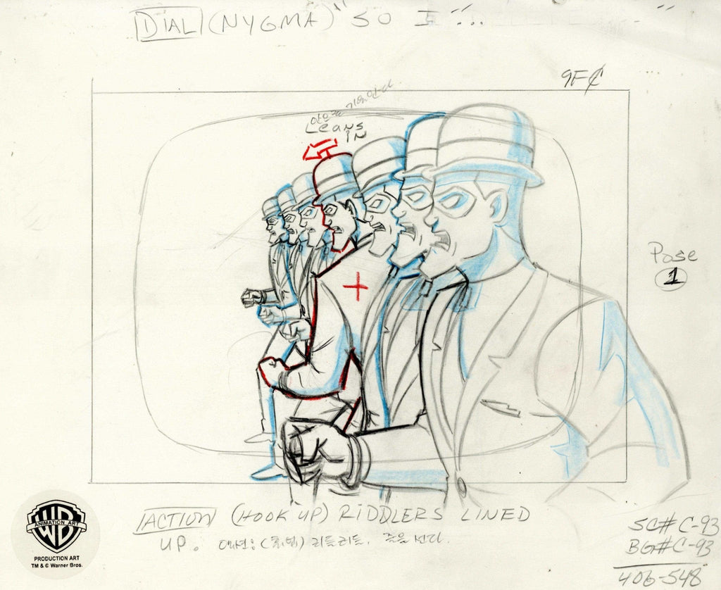 Batman The Animated Series Original Production Drawing: Riddler - Choice Fine Art