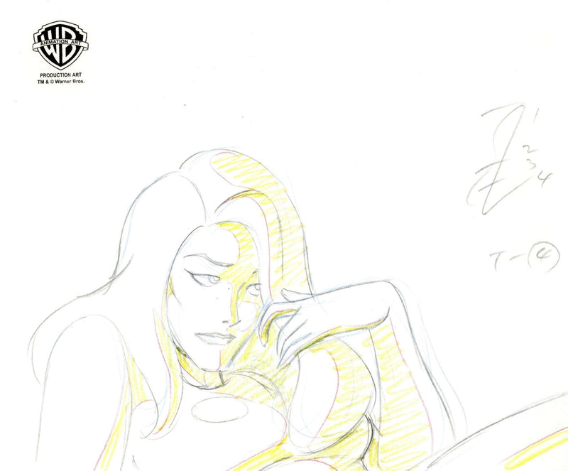 Batman The Animated Series Original Production Drawing: Talia Al Ghul - Choice Fine Art