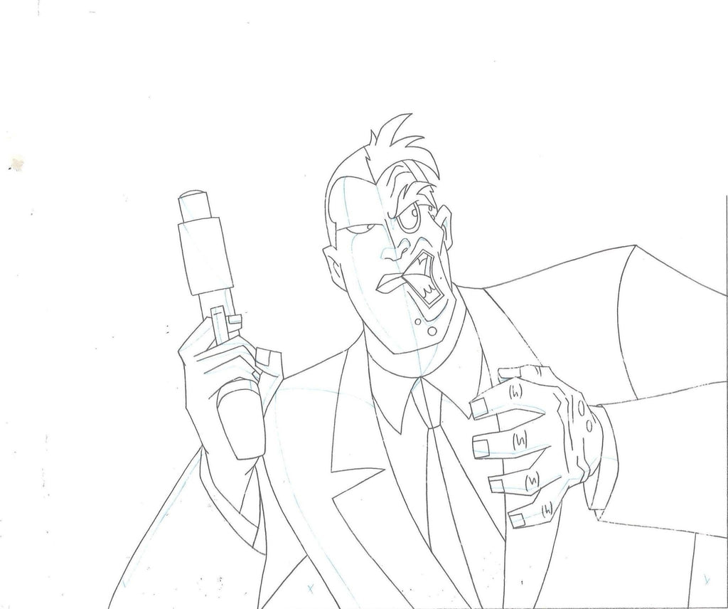 Batman The Animated Series Original Production Drawing: Two-Face - Choice Fine Art