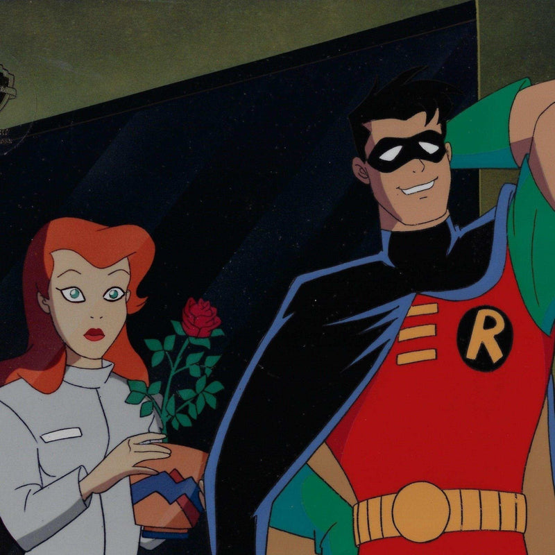 Batman The Animated Series Production Cel: Robin And Dr. Pamela Lillian Isley - Choice Fine Art