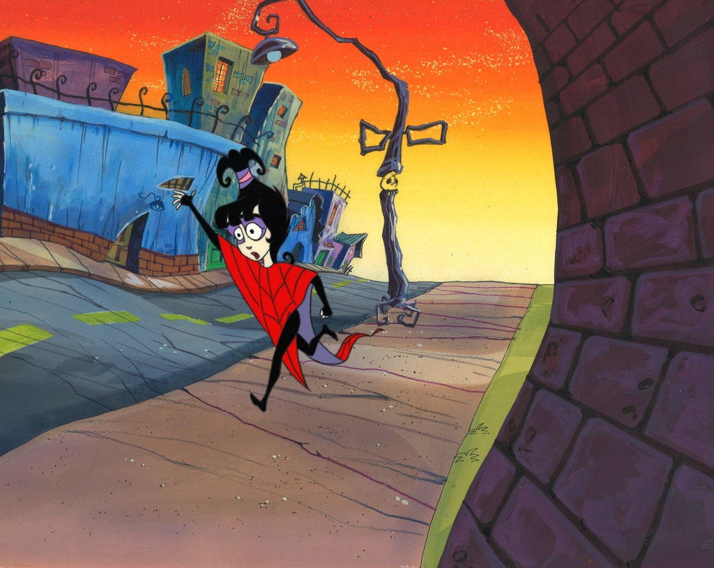 Beetlejuice The Animated Series Original Production Cel on Original Background: Lydia Deetz - Choice Fine Art