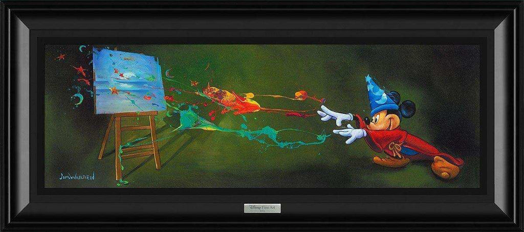 Disney Silver Series: Sorcerer Paints the Magic - Choice Fine Art