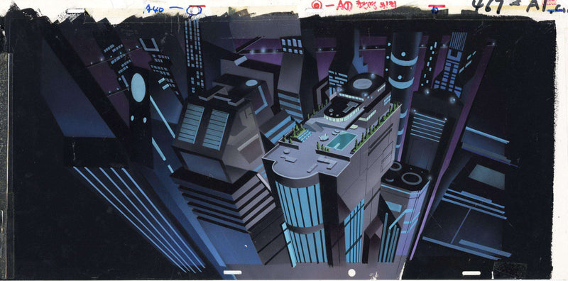 Batman Beyond Original Production Background - Choice Fine Art