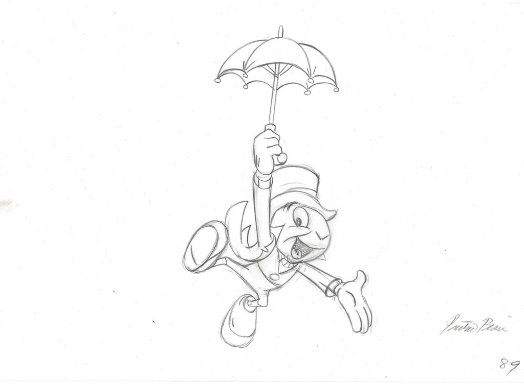 Jiminy Cricket Original Production Drawing #89 - Choice Fine Art