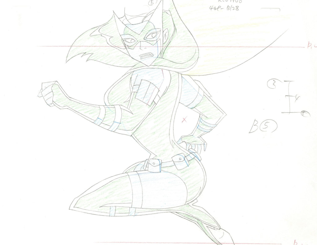 Justice League Original Production Drawing: Huntress - Choice Fine Art