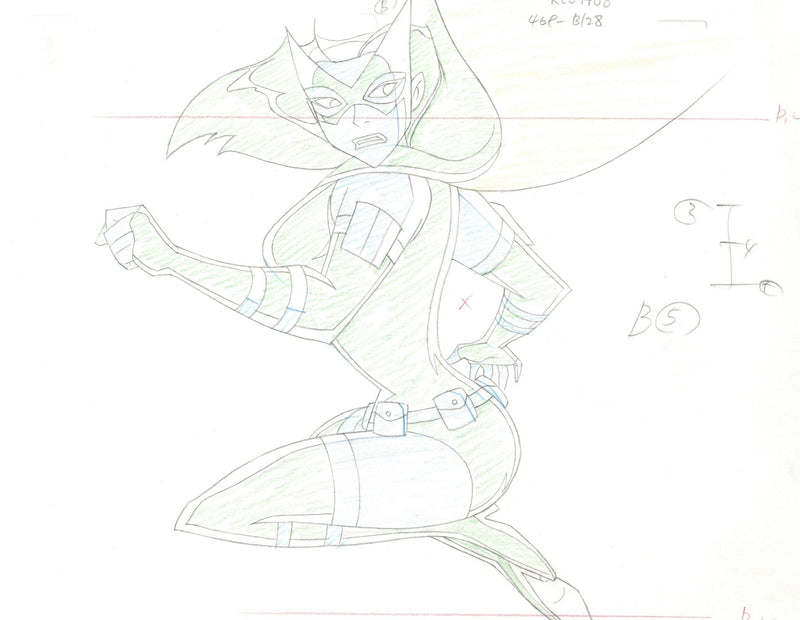 Justice League Original Production Drawing: Huntress - Choice Fine Art