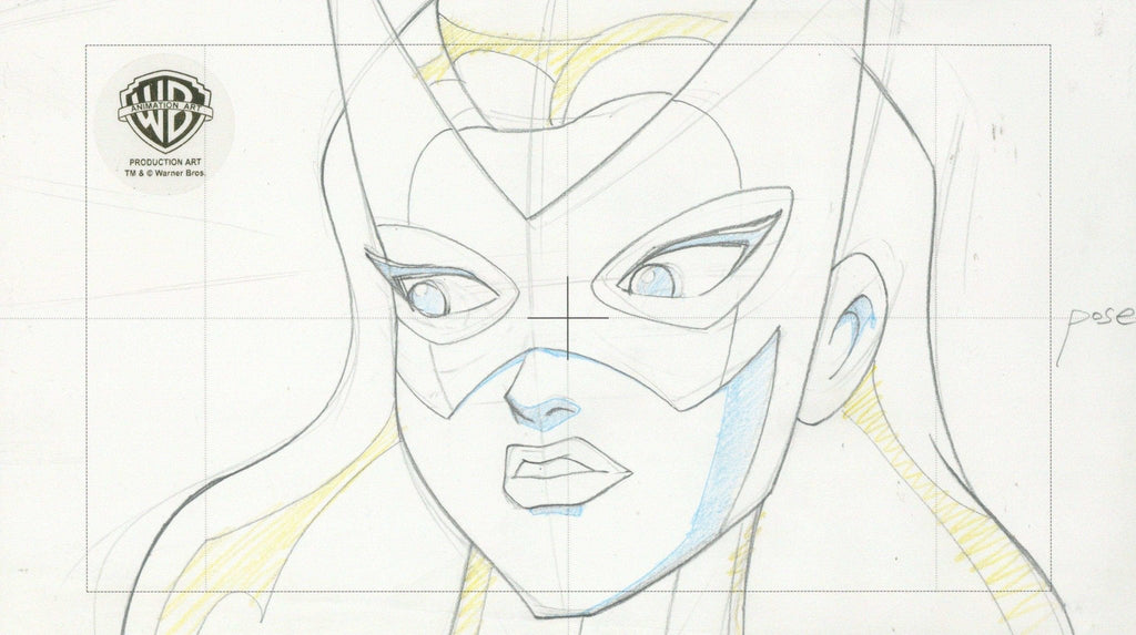 Justice League Original Production Drawing: Huntress - Choice Fine Art