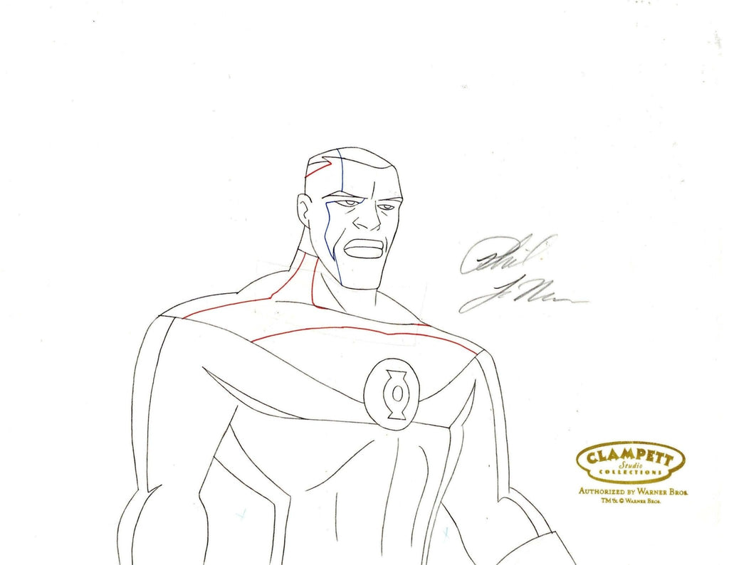 Justice League Original Production Drawing Sign by Phil LaMarr: Green Lantern - Choice Fine Art