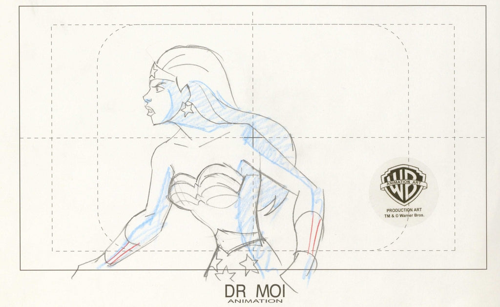 Justice League Original Production Drawing: Wonder Woman - Choice Fine Art