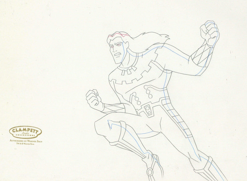 Justice League Unlimited Original Production Drawing: Long Shadow - Choice Fine Art