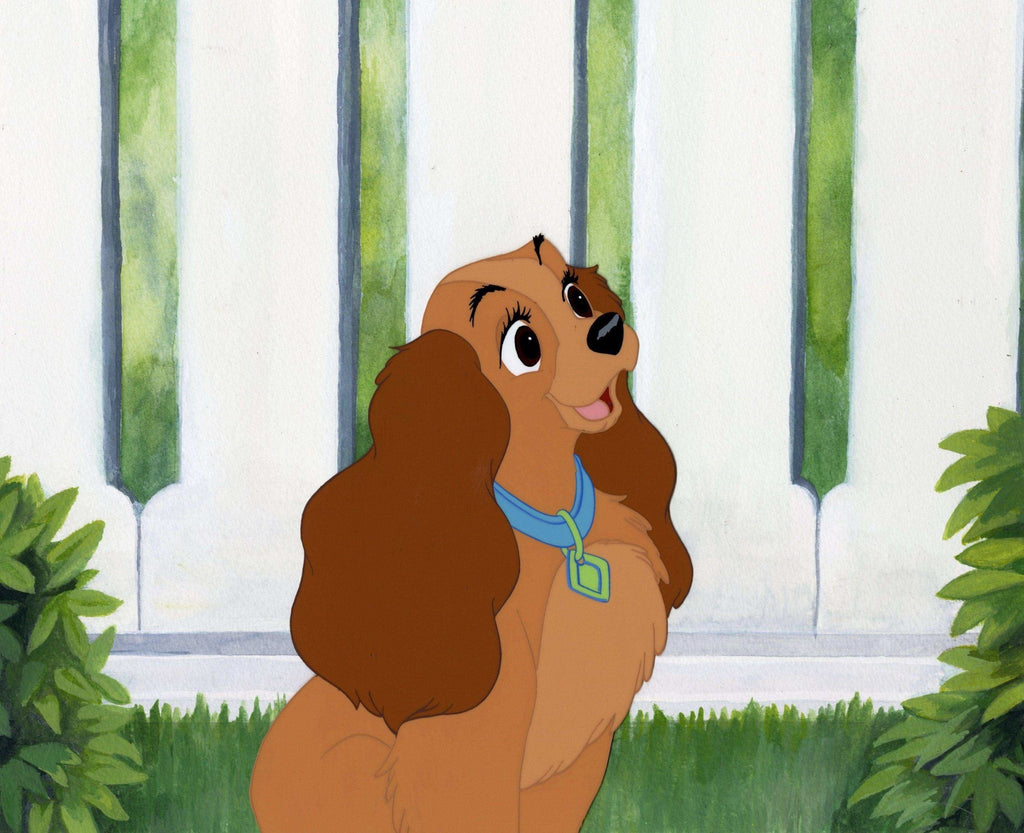 Lady and the Tramp Original Publicity Cel on Hand Painted Background - Choice Fine Art