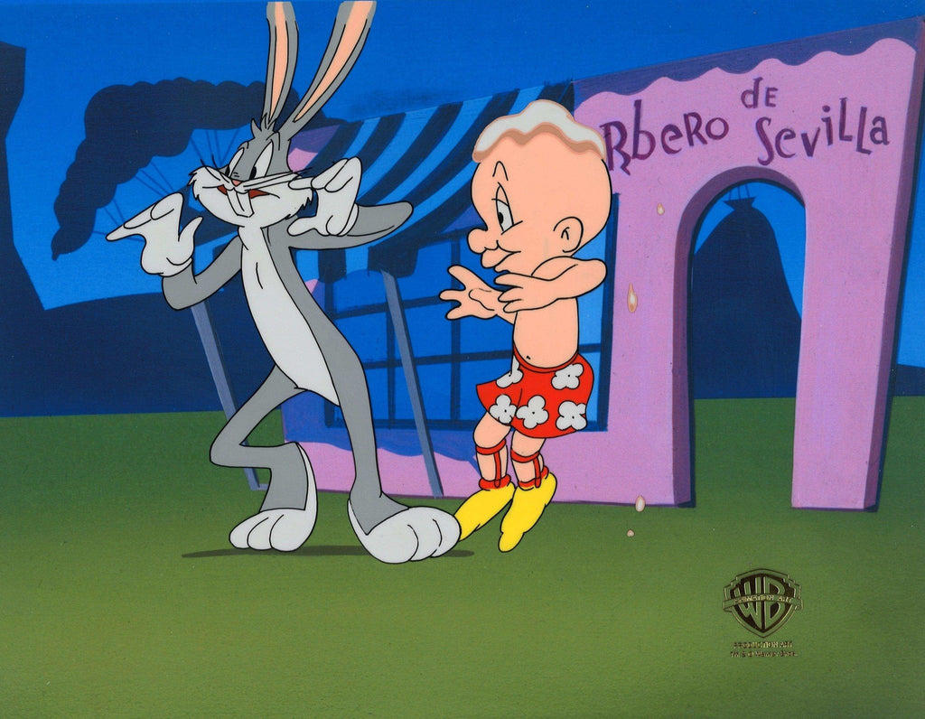 Looney Tunes Original Production Cel: Bugs Bunny and Elmer Fudd - Choice Fine Art