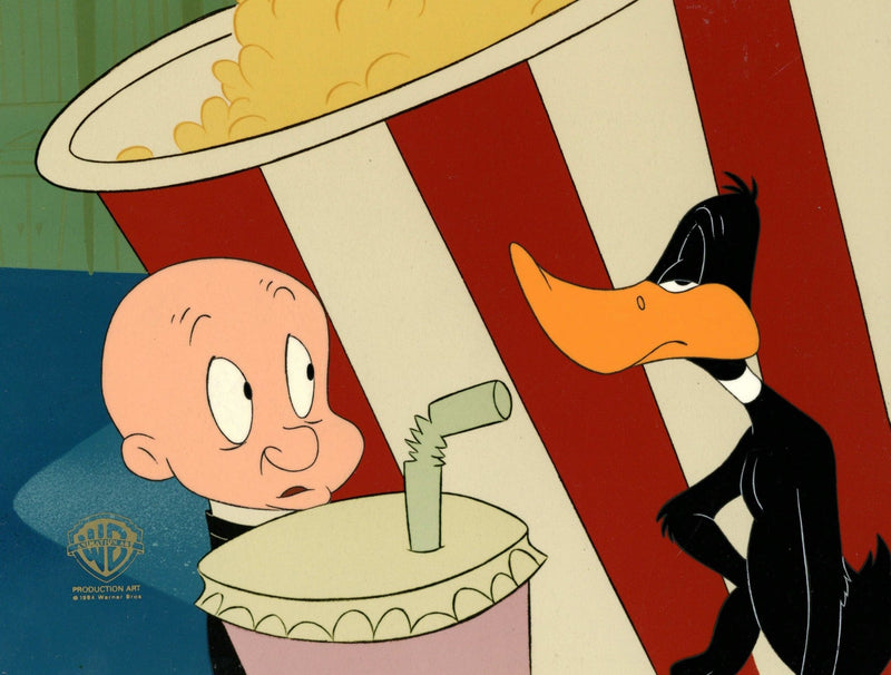 Looney Tunes Original Production Cel: Elmer Fudd and Daffy Duck - Choice Fine Art