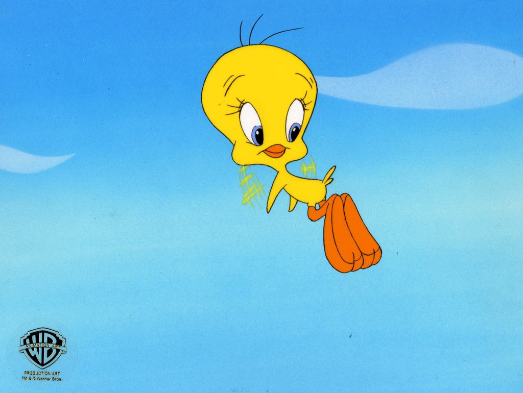 Looney Tunes Original Production Cel on Original Background: Tweety Bird - Choice Fine Art