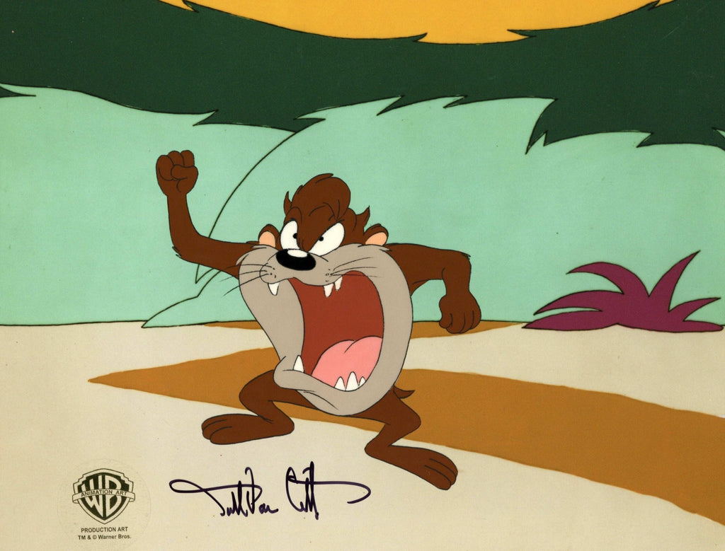 Looney Tunes Original Production Cel Signed By Darrell Van Citters: Tasmanian Devil - Choice Fine Art