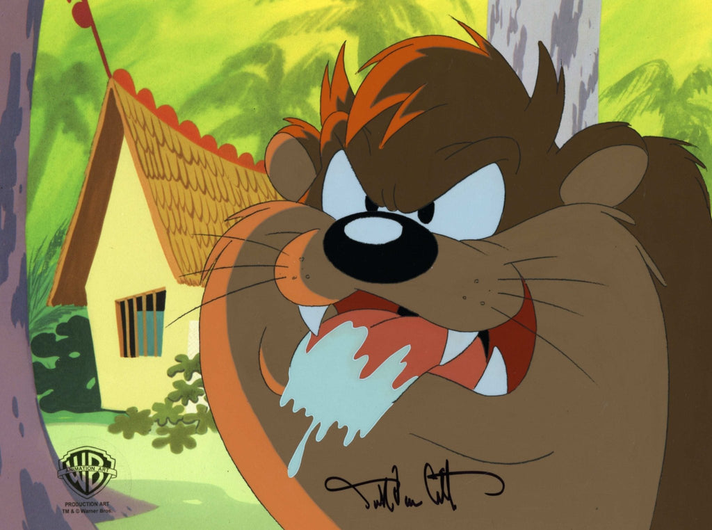 Looney Tunes Original Production Cel Signed By Darrell Van Citters: Tasmanian Devil - Choice Fine Art