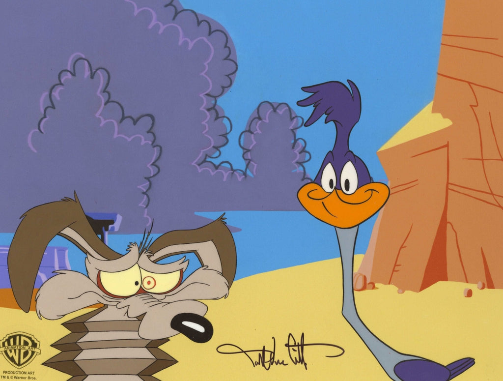 Looney Tunes Original Production Cel: Wile E. Coyote and Road Runner - Choice Fine Art