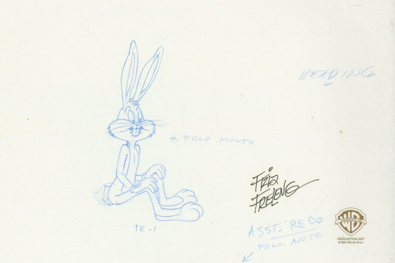 Looney Tunes Original Production Cel with Matching Drawing: Bugs Bunny - Choice Fine Art