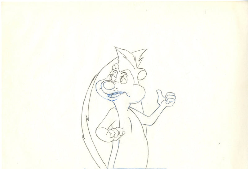 Looney Tunes Original Production Cel with Matching Drawing: Pepe - Choice Fine Art