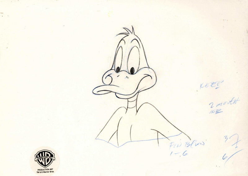 Looney Tunes Original Production Drawing: Daffy Duck - Choice Fine Art