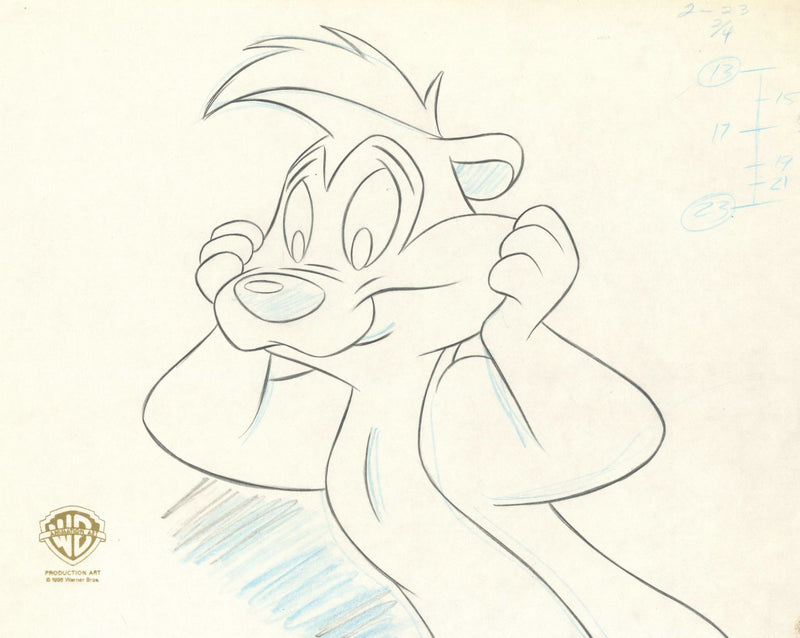 Looney Tunes Original Production Drawing: Pepe Le Pew - Choice Fine Art