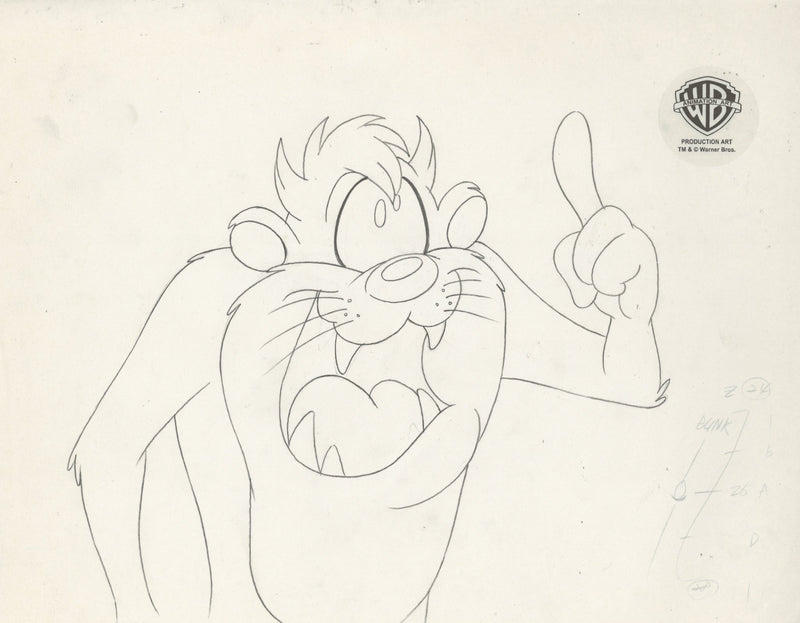 Looney Tunes Original Production Drawing: Taz - Choice Fine Art