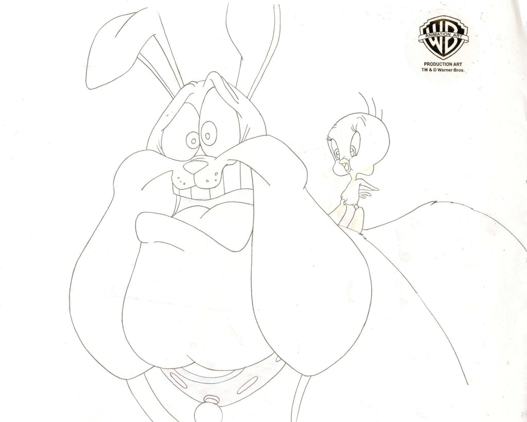 Looney Tunes Original Production Drawing: Tweety and Hector - Choice Fine Art