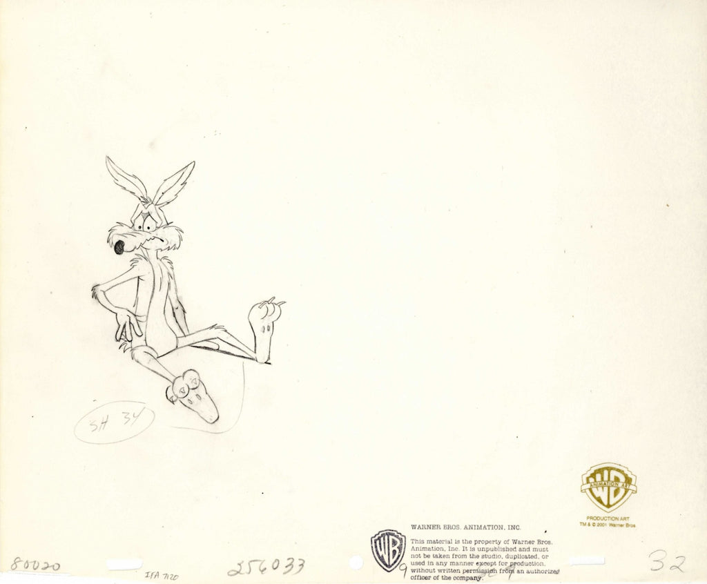 Looney Tunes Original Production Drawing: Wile E. Coyote - Choice Fine Art