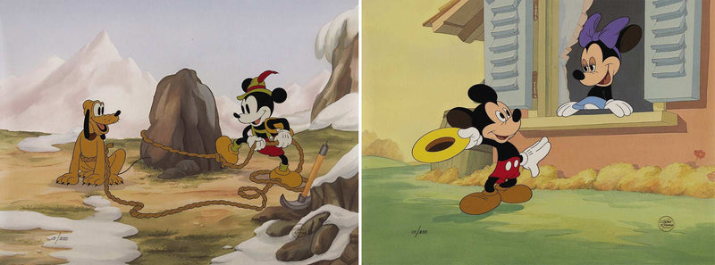 Mickey Mouse 60th Anniversary Set: Limited Edition Hand-Painted Cels - Choice Fine Art