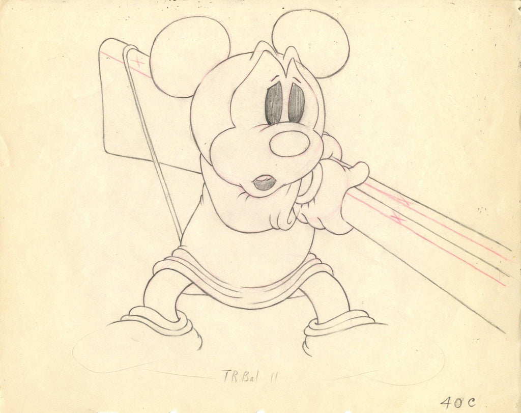 Mickey's Parrot Original Production Drawing: Mickey Mouse - Choice Fine Art