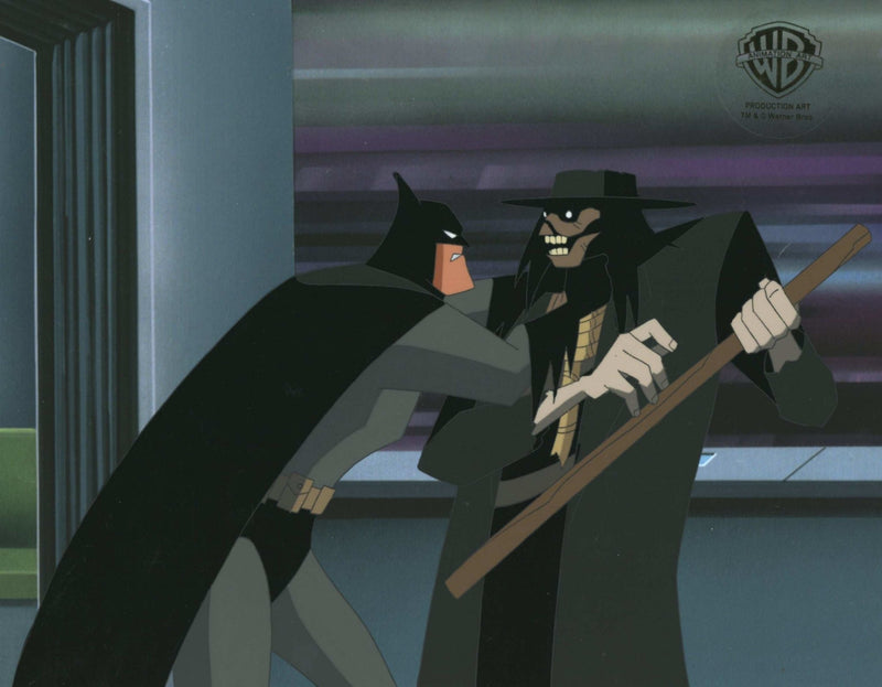 New Adventures Of Batman Production Cel: Batman And Scarecrow - Choice Fine Art