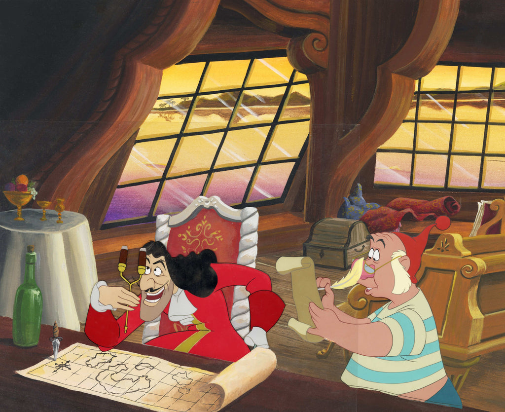 Peter Pan Original Production Cel: Hook and Smee - Choice Fine Art