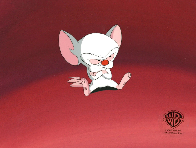 Pinky And The Brain Original Production Cel on Original Background: Brain - Choice Fine Art