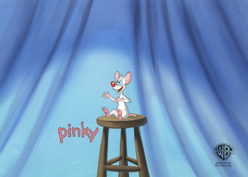 Pinky And The Brain Original Production Cel on Original Background: Pinky - Choice Fine Art